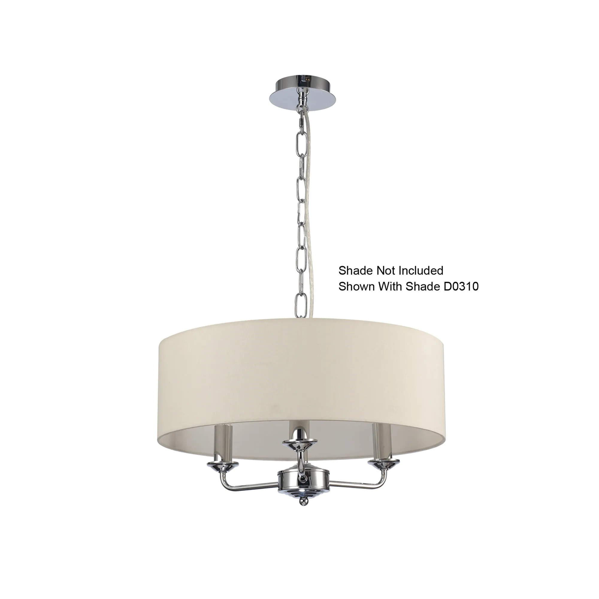 Banyan Pendant 3 Light Polished Chrome D0354  Deco Banyan